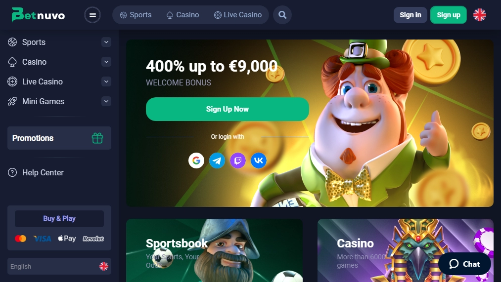 Betnuvo Casino